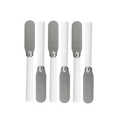 Conjunto De Espátula Branco 6 Peças 14 Cm Hauskraft