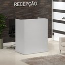 Ver imagem 3 de Balcão de Atendimento Recepção de 120 cm New City Cinza Web Office