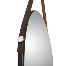 Espelho Redondo Decorativo Sunset Cor Preto Fosco - 2 Espelho Redondo Decorativo Sunset Cor Preto Fosco - 2