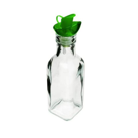 Azeiteiro Vidro 200Ml C/Tpa Plast Verde - 141521