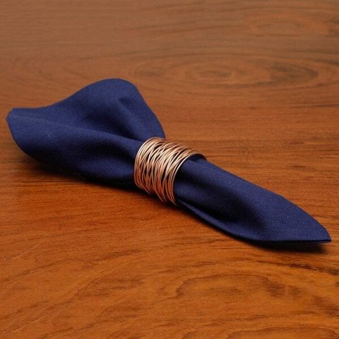 Conjunto 2 Guardanapos Algodão Azul Escuro 40X40Cm - Royal