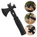 Ver imagem 1 de Machado Mini Multifuncional 3 em 1 Tomahawk Martelo Pe de Cabra Cabo Emborrachado Aco