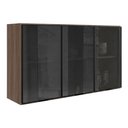 Ver imagem 1 de Armario Aereo 3 Portas Vidro MDF 120 cm Kali 1219712 Carvalho Toq Nicioli