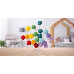 Luminária de Mesa Árvore de Luz Estilo Bonsai com Bolinhas Bivolt (arco-iris) - 2