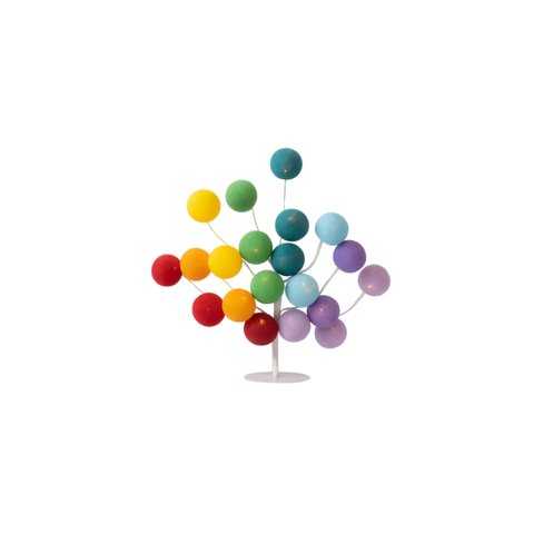 Luminária de Mesa Árvore de Luz Estilo Bonsai com Bolinhas Bivolt (arco-iris)