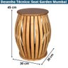 Seat Garden Mumbai Rivatti Bamboo - 4