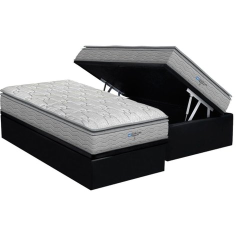 Cama Box Baú Solteiro: Colchão Anatômico Probel D45 Guarda Costas Próextreme Plus + Base Crc