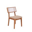 Ver imagem 7 de Kit 6 Cadeiras de Jantar Madeira Maciça Rattan Natural Estofadas Siena Espresso Móveis