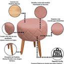 Ver imagem 6 de Kit Recepção 2 Poltronas 1 Namoradeira com Puff Resistente para Sala de Espera Decor Tecido Veludo
