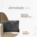 Ver imagem 4 de Almofada Decorativa Aviv Cinza Cheia com Zíper 35x56 Linho para Sofá Cama Poltrona Fibra Siliconada