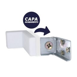 Rack Suspenso com Prateleiras Em MDF Branco 105cm - 5