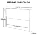 Ver imagem 6 de Cabeceira de Cama Box Diamond Viúva 120 cm Estofada Boucle Preto