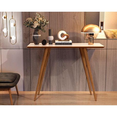 Aparador Classic Off White/freijó Pés Palito