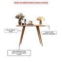 Ver imagem 4 de Aparador Classic Off White/freijó Pés Palito