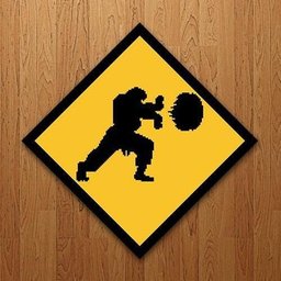 Placa Quadro Placa Gamer Geek - Golpe (27x27) - 1