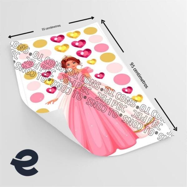Adesivo kit infantil princesa bonita vestido rosa - 2
