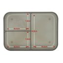 Ver imagem 4 de Pote Marmita Grande Hermético com Divisórias e Garfo:Rosa