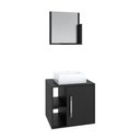 Ver imagem 1 de Conjunto Balcão C-cuba Q32 e Espelheira Soft 500 Branco Chess C-snow Preto Ônix