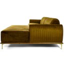 Ver imagem 5 de Sofá Molino 3 Lugares 230cm Chaise Esquerdo Pés Gold Veludo - Nexta Casa