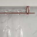 Ver imagem 4 de Kit 6 Organizadores Porta Taças 25cm Suportes Para Pendurar Taças Rose Gold