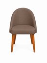 Ver imagem 5 de Kit 8 Cadeiras Lua Estofada Moderna Sala de Jantar Suede Marrom