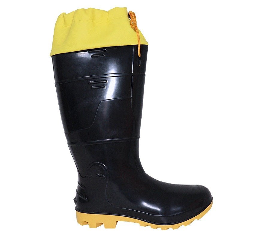 Bota de Pvc Preta com Polaina Kadesh Safety Boots Ref 6033polpa - 2