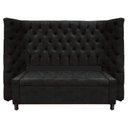 Ver imagem 1 de Kit Cabeceira e Calçadeira Baú Casal Everest P02 140cm para Cama Box Suede - Doce Sonho Móveis