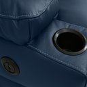 Ver mais imagens de Poltrona do Papai Sala de Cinema Mia Reclinável Retrátil Power Elétrico Base Fixa Couro Azul Marinho