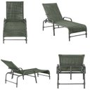 Ver imagem 4 de Kit 2 Espreguiçadeiras Corda Náutica e Mesa Garden em Alumínio para Piscina Edícula Catar Verde