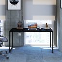 Ver imagem 1 de Mesa de Escritório Kuadra I 150cm Industrial Preto E Ônix