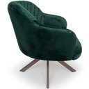 Ver imagem 7 de Poltrona Jade Tressê Giratória Eiffel Champagne Veludo Verde - Nexta Casa