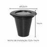 Embutido de Solo Led Redondo Preto 12w Ip67 2700k Bivolt Save Energy - 2