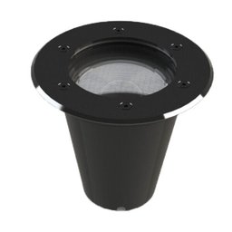 Embutido de Solo Led Redondo Preto 12w Ip67 2700k Bivolt Save Energy - 1