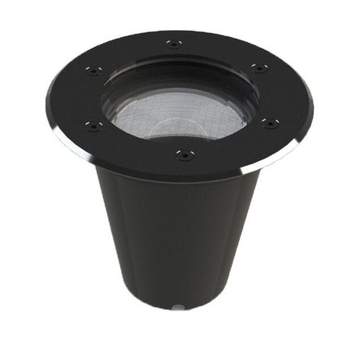 Embutido de Solo Led Redondo Preto 12w Ip67 2700k Bivolt Save Energy