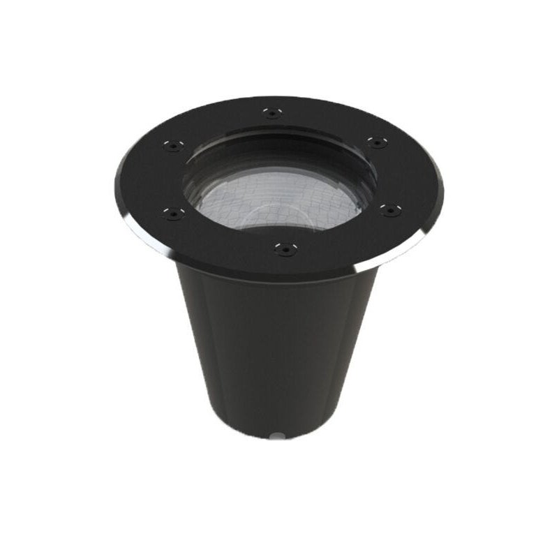Embutido de Solo Led Redondo Preto 12w Ip67 2700k Bivolt Save Energy