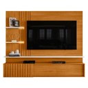 Ver imagem 2 de Estante Home Theater Suspenso Atena com Aparador Estoril Cinamomo Off White - Madetec