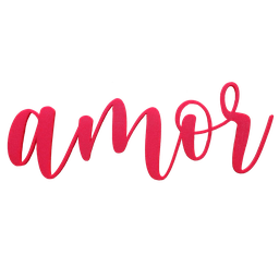 Adorno De Parede Amor 27cm - Palavra, Quadro, lettering - Toque 3D:Vermelho - 2