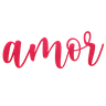 Adorno De Parede Amor 27cm - Palavra, Quadro, lettering - Toque 3D:Vermelho - 2