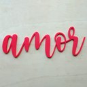 Ver imagem 1 de Adorno De Parede Amor 27cm - Palavra, Quadro, lettering - Toque 3D:Vermelho