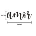 Ver imagem 3 de Adorno De Parede Amor 27cm - Palavra, Quadro, lettering - Toque 3D:Vermelho