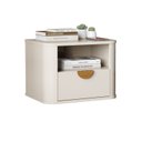 Ver imagem 1 de Mesa Cabeceira Suspensa Buriti Off White - Moveis Jb