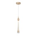 Ver imagem 1 de Pendente Gota Cristal Dourado LED 5W 3000K Bivolt