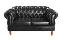 Ver imagem 4 de Conjunto Sofá Namoradeira Chesterfield Com Capitonê 2 Lugares E Poltrona Duquesa - Couríssimo Preto