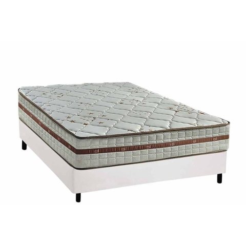 Cama Box Casal: Colchão Molas Masterpocket Ensacadas D Angelis Anjos Classic + Base Crc Courano