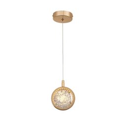 Pendente Esfera Cristal Bolha LED 7W 3000K Bivolt - 1