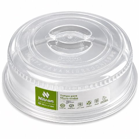Tampa para Micro-Ondas 25cm Anti Respingo com Respiro