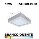Ver imagem 1 de Painel Plafon LED 12W 17CM Sobrepor Quadrado 3000K EmbuLED