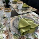 Ver imagem 2 de Kit 20 Guardanapo em Jacquard Verde Pistachê 40x40cm - Atacado