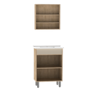 Ver imagem 4 de ​conjunto Banheiro Luca 60cm Armário Completo Gabinete Cuba Espelheira