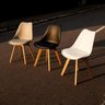 Cadeira Eames Eiffel Wood Leda Saarinen Design para Mesa de Jantar Sala Cozinha Escrivaninha - 4
